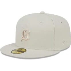 Men's Detroit Tigers New Era Khaki Tonal 59FIFTY Fitted Hat