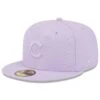 Men's Chicago Cubs New Era Lavender 2023 Spring Color Basic 59FIFTY Fitted Hat