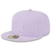 Men's Colorado Rockies New Era Lavender 2023 Spring Color Basic 59FIFTY Fitted Hat
