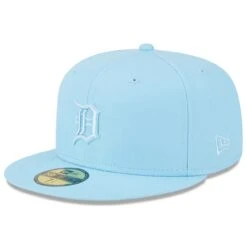 Men's Detroit Tigers New Era Light Blue 2023 Spring Color Basic 59FIFTY Fitted Hat