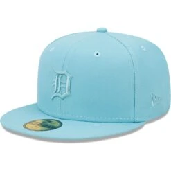 Men's Detroit Tigers New Era Light Blue Color Pack 59FIFTY Fitted Hat