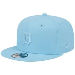 Men's Detroit Tigers New Era Light Blue Spring Color Basic 9FIFTY Snapback Hat