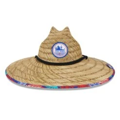 Men's Chicago Cubs New Era Natural 2023 Spring Training Floral Straw Hat