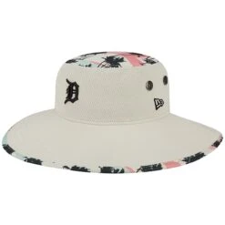 Men's Detroit Tigers New Era Natural Retro Beachin' Bucket Hat