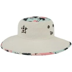 Men's Houston Astros New Era Natural Retro Beachin' Bucket Hat