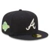 Men's Atlanta Braves New Era Navy 1995 World Series Champions Citrus Pop UV 59FIFTY Fitted Hat