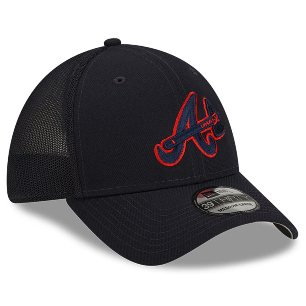 Men's Atlanta Braves New Era Navy 2023 Batting Practice 39THIRTY Flex Hat 3 Men's Atlanta Braves New Era Navy 2023 Batting Practice 39THIRTY Flex Hat - Image 3
