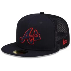 Men's Atlanta Braves New Era Navy 2023 Batting Practice 59FIFTY Fitted Hat