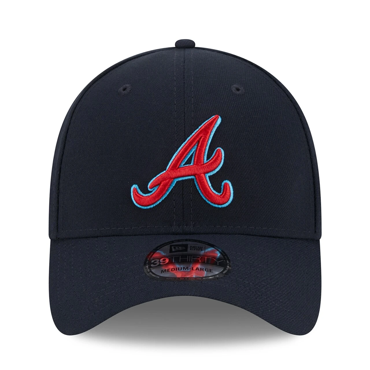 Men's Atlanta Braves New Era Navy 2023 MLB Father's Day 39THIRTY Flex Hat 2 Men's Atlanta Braves New Era Navy 2023 MLB Father's Day 39THIRTY Flex Hat - Image 2