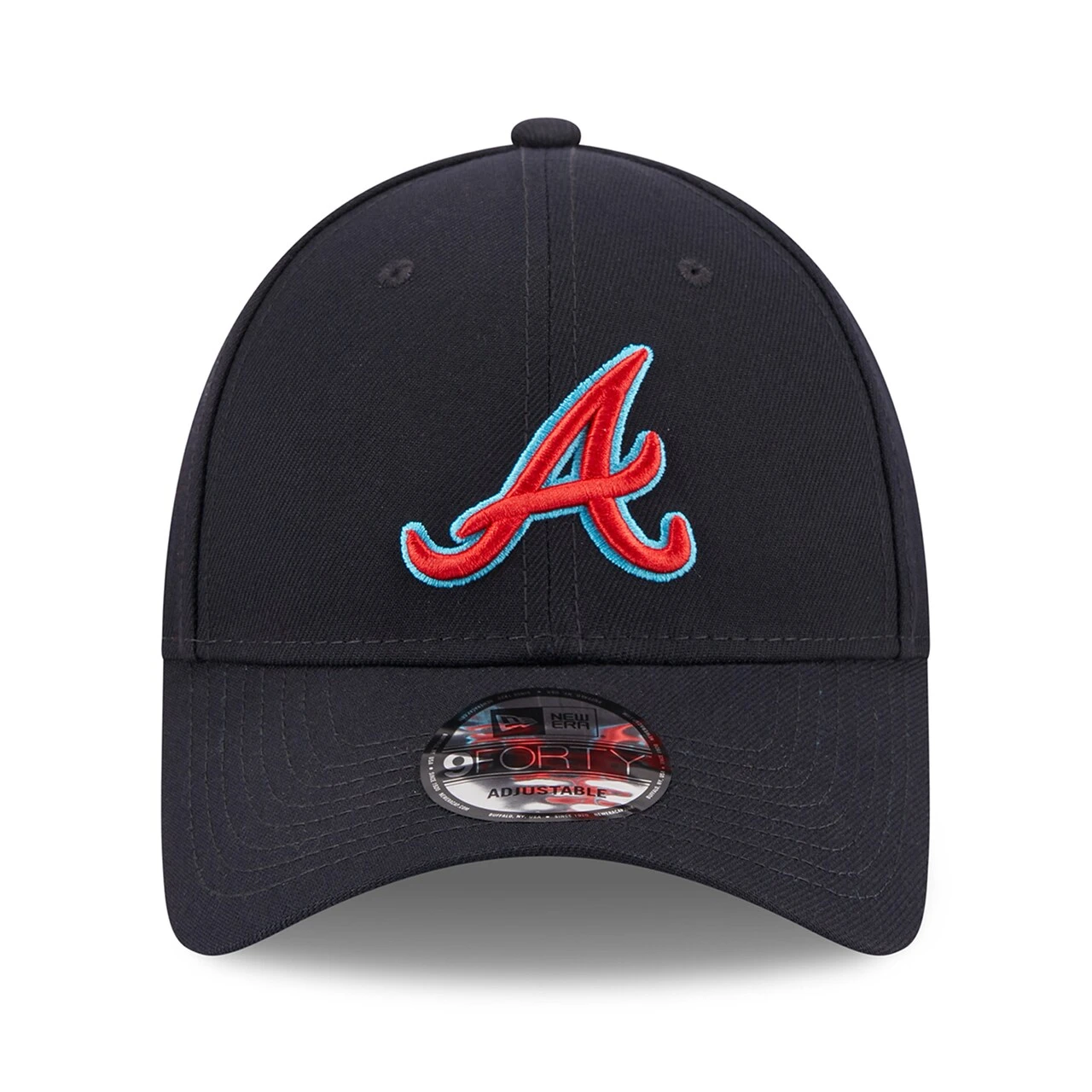 Men's Atlanta Braves New Era Navy 2023 MLB Father's Day 9FORTY Adjustable Hat 2 Men's Atlanta Braves New Era Navy 2023 MLB Father's Day 9FORTY Adjustable Hat - Image 2