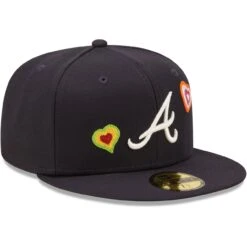 Men's Atlanta Braves New Era Navy Chain Stitch Heart 59FIFTY Fitted Hat 6 Men's Atlanta Braves New Era Navy Chain Stitch Heart 59FIFTY Fitted Hat -NEW ERA Sales Store mens new era navy atlanta braves chain stitch heart 59fifty fitted hat pi4688000 altimages ff 4688206 2c172039b5856db3b2f9alt3 full