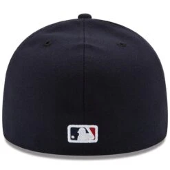 Men's Atlanta Braves New Era Navy Road Authentic Collection On-Field 59FIFTY Fitted Hat -NEW ERA Sales Store mens new era navy atlanta braves road authentic collection on field 59fifty fitted hat pi2659000 altimages ff 2659189alt4 full