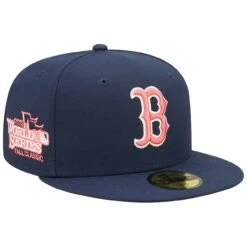 Men's Boston Red Sox New Era Navy 2013 World Series Lava Undervisor 59FIFTY Fitted Hat
