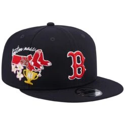 Men's Boston Red Sox New Era Navy Icon 9FIFTY Snapback
