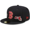 Men's Boston Red Sox New Era Navy Identity 59FIFTY Fitted Hat