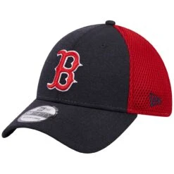Men's Boston Red Sox New Era Navy Shadow Neo 39THIRTY Flex Hat