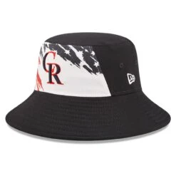 Men's Colorado Rockies New Era Navy 2022 4th Of July Bucket Hat