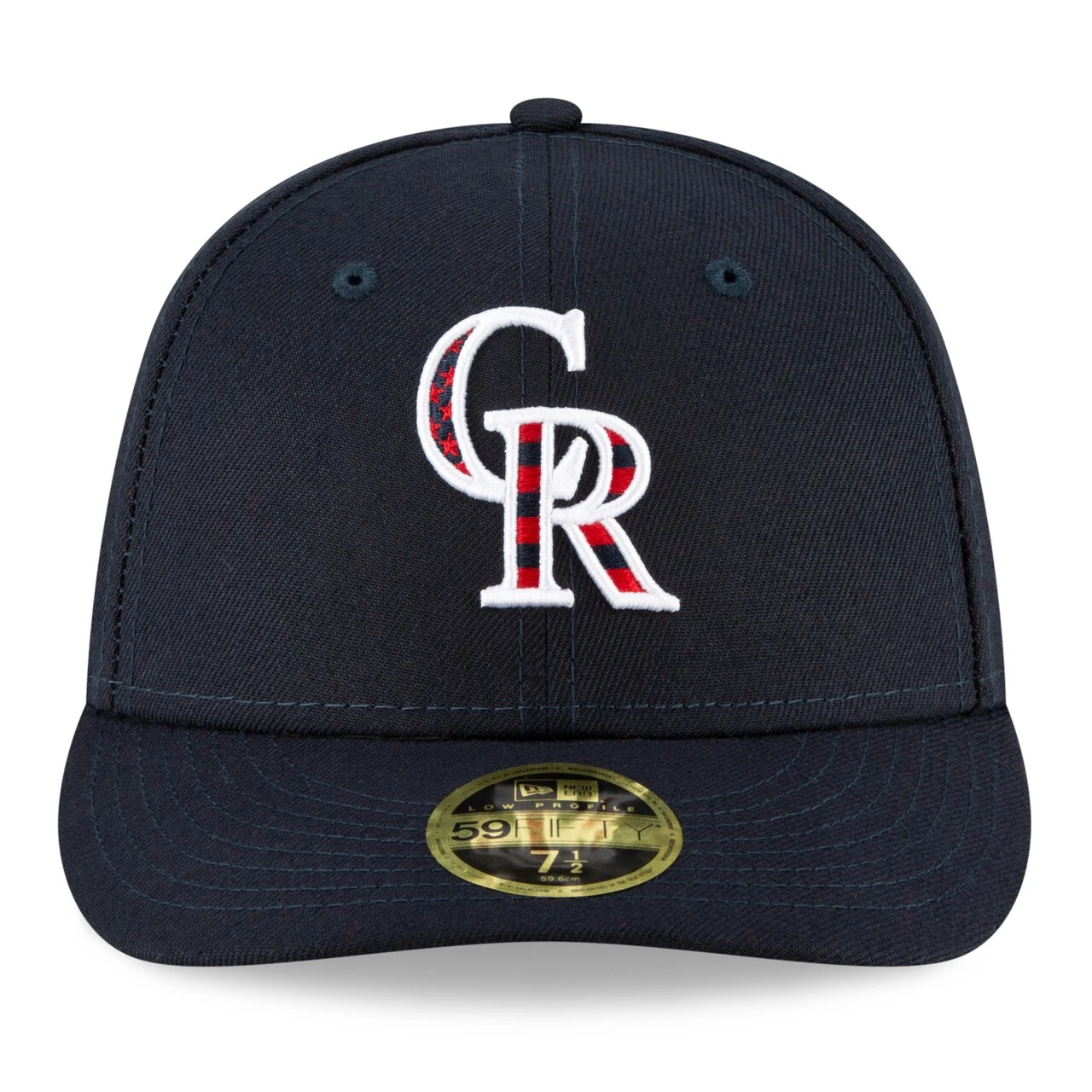 Men's Colorado Rockies New Era Navy 4th Of July On-Field Low Profile 59FIFTY Fitted Hat - Image 2