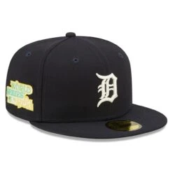 Men's Detroit Tigers New Era Navy 1984 World Series Champions Citrus Pop UV 59FIFTY Fitted Hat