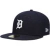 Men's Detroit Tigers New Era Navy Authentic Collection On-Field Home 59FIFTY Fitted Hat