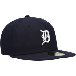 Men's Detroit Tigers New Era Navy Authentic Collection On-Field Home 59FIFTY Fitted Hat -NEW ERA Sales Store mens new era navy detroit tigers authentic collection on field home 59fifty fitted hat pi4637000 altimages ff 4637888 fffebddddc16564e3c48alt3 full