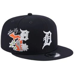 Men's Detroit Tigers New Era Navy Icon 9FIFTY Snapback