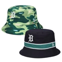 Men's Detroit Tigers New Era Navy Reverse Bucket Hat