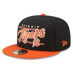 Men's Detroit Tigers New Era Navy Team Script 9FIFTY Adjustable Snapback Hat