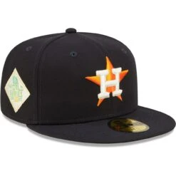 Men's Houston Astros New Era Navy 2017 World Series Champions Citrus Pop Undervisor 59FIFTY Fitted Hat