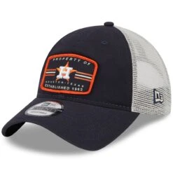 Men's Houston Astros New Era Navy Property Trucker 9TWENTY Snapback Hat