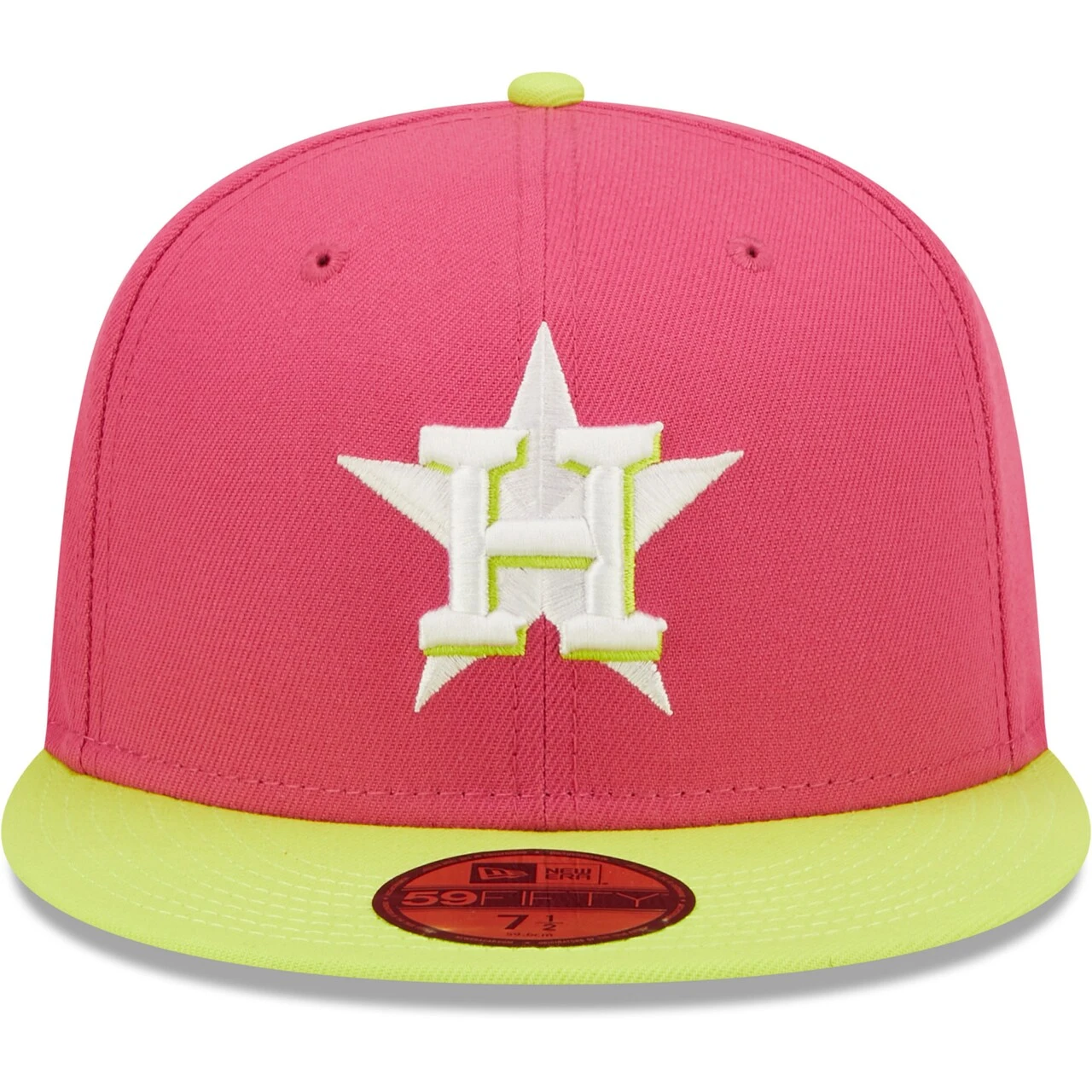 Men's Houston Astros New Era Pink 2017 World Series Champions Beetroot Cyber 59FIFTY Fitted Hat 2 Men's Houston Astros New Era Pink 2017 World Series Champions Beetroot Cyber 59FIFTY Fitted Hat - Image 2