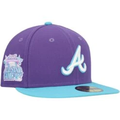 Men's Atlanta Braves New Era Purple Vice 59FIFTY Fitted Hat