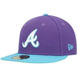 Men's Atlanta Braves New Era Purple Vice 59FIFTY Fitted Hat -NEW ERA Sales Store mens new era purple atlanta braves vice 59fifty fitted hat ss5 p 200003569pv 3u q4kauxc9jeqelzfovhwnv tmrge4zfzrupkr77qo7n