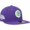 Men's Chicago Cubs New Era Purple Lime Side Patch 59FIFTY Fitted Hat