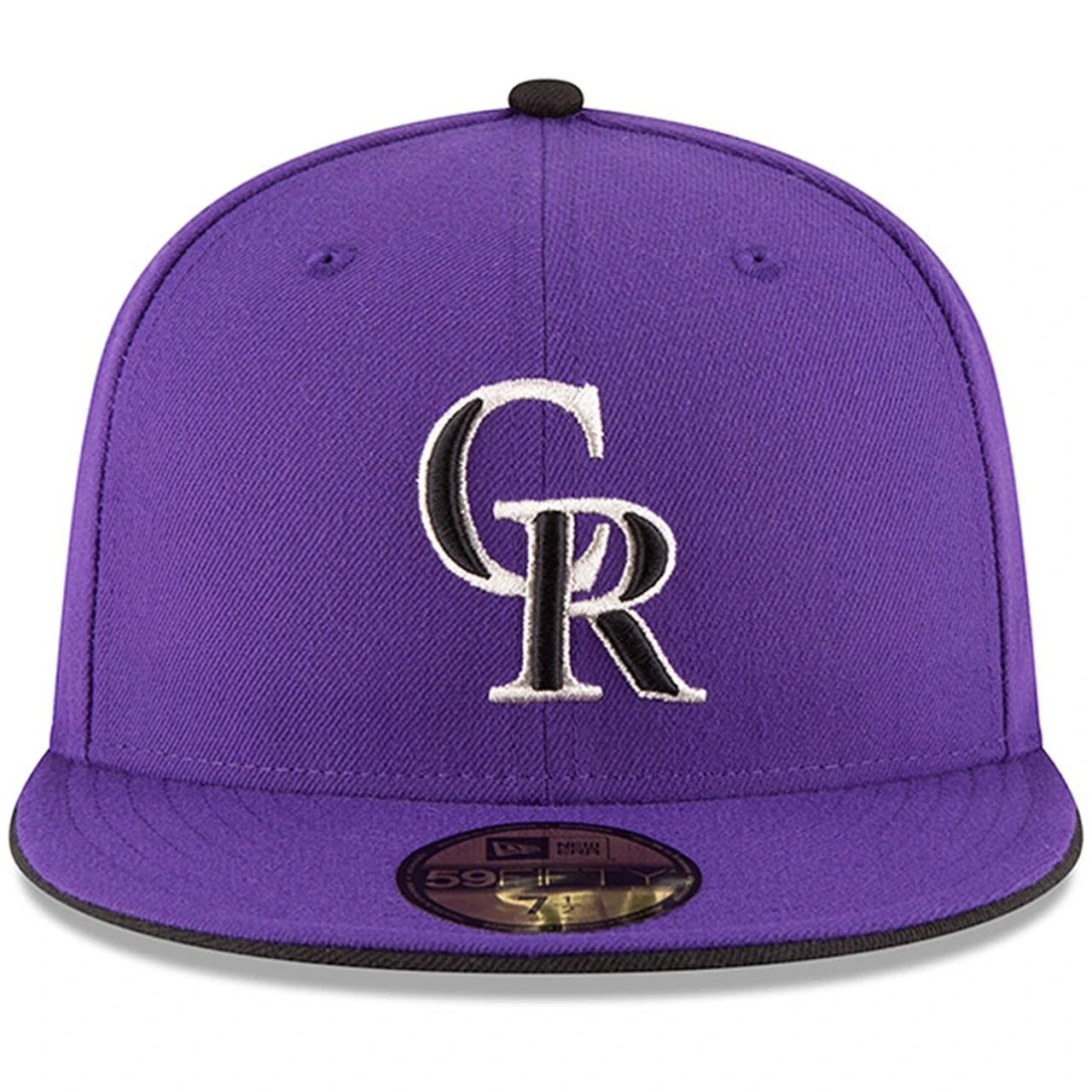 Men's Colorado Rockies New Era Purple Authentic Collection On Field 59FIFTY Structured Hat - Image 2