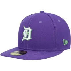 Men's Detroit Tigers New Era Purple Lime Side Patch 59FIFTY Fitted Hat -NEW ERA Sales Store mens new era purple detroit tigers lime side patch 59fifty fitted hat ss5 p 200003607pv 3u mxqf0i3usxwcf4sbtswfv ftwazfg7hhnwafcjrlb7