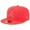 Men's Atlanta Braves New Era Red 2023 Spring Color Basic 59FIFTY Fitted Hat