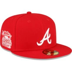 Men's Atlanta Braves New Era Red Sidepatch 59FIFTY Fitted Hat