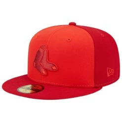Men's Boston Red Sox New Era Red Tri-Tone 59FIFTY Fitted Hat