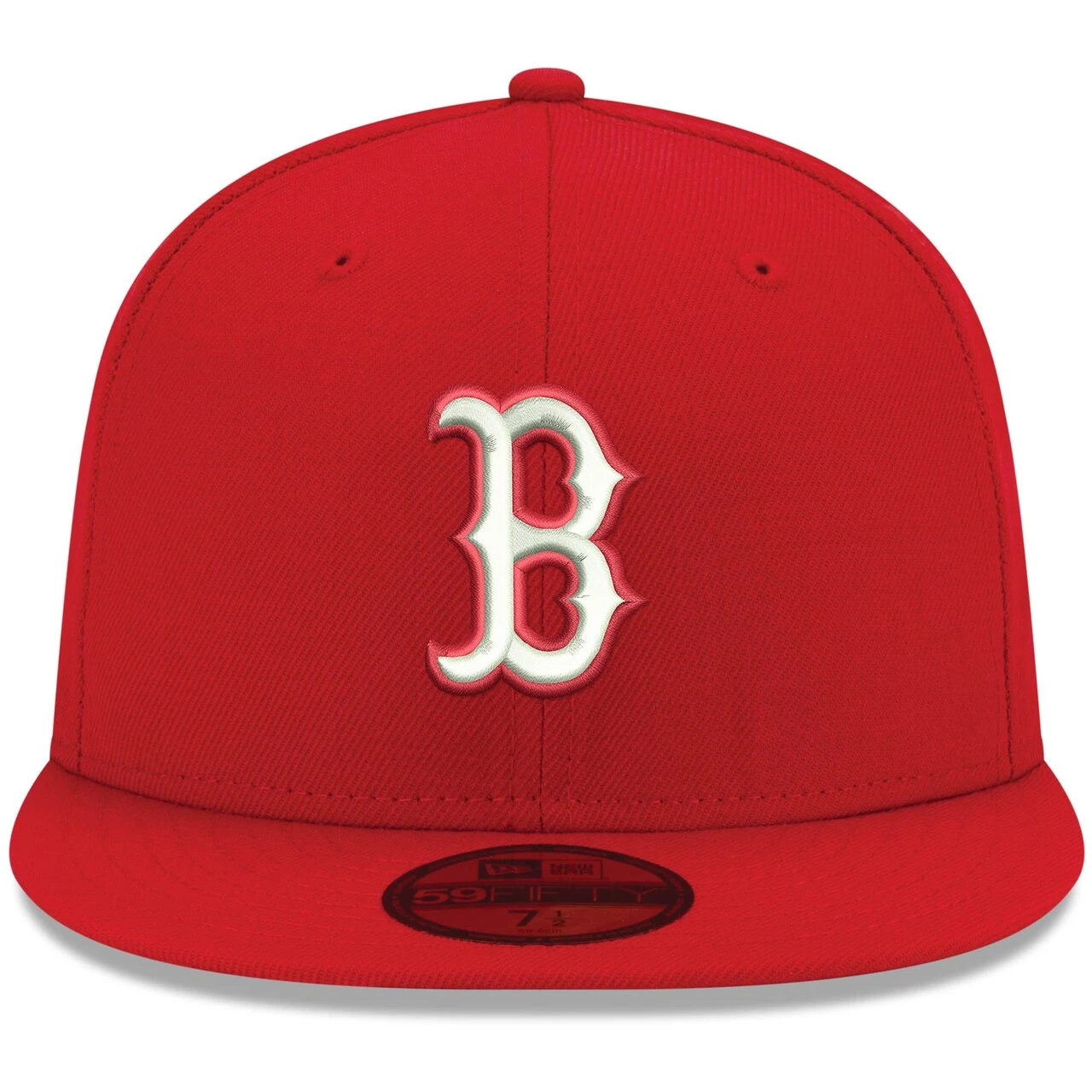 Men's Boston Red Sox New Era Red White Logo 59FIFTY Fitted Hat 2 Men's Boston Red Sox New Era Red White Logo 59FIFTY Fitted Hat - Image 2