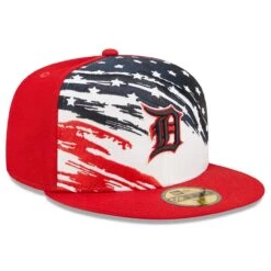 Men's Detroit Tigers New Era Red 2022 4th Of July On-Field 59FIFTY Fitted Hat -NEW ERA Sales Store mens new era red detroit tigers 2022 4th of july on field 59fifty fitted hat pi4533000 altimages ff 4533024 cee4b24a7ffa4bdb4530alt3 full