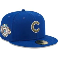 Men's Chicago Cubs New Era Royal 100th Anniversary Spring Training Botanical 59FIFTY Fitted Hat