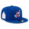 Men's Chicago Cubs New Era Royal 2016 World Series Bloom Side Patch 59FIFTY Fitted Hat