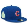 Men's Chicago Cubs New Era Royal 2016 World Series Champions Citrus Pop UV 59FIFTY Fitted Hat