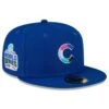 Men's Chicago Cubs New Era Royal 2016 World Series Polar Lights 59FIFTY Fitted Hat