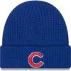 Men's Chicago Cubs New Era Royal Logo Cuffed Knit Hat