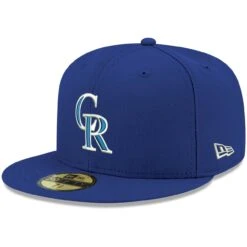 Men's Colorado Rockies New Era Royal White Logo 59FIFTY Fitted Hat