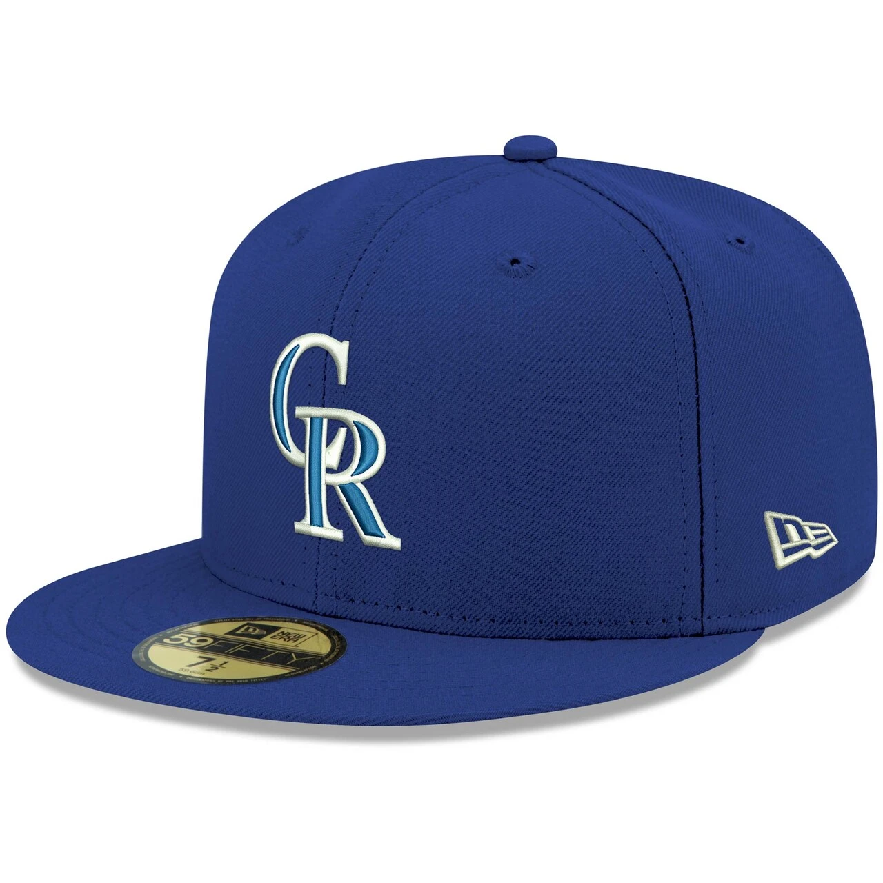 Men's Colorado Rockies New Era Royal White Logo 59FIFTY Fitted Hat