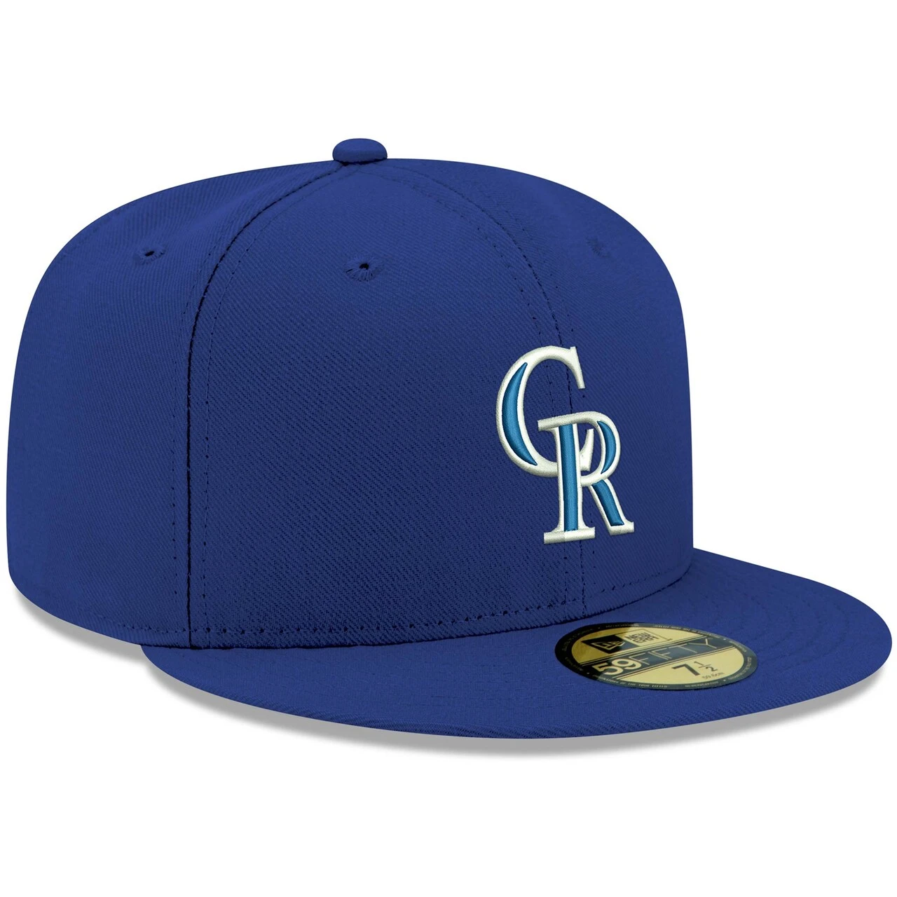 Men's Colorado Rockies New Era Royal White Logo 59FIFTY Fitted Hat - Image 3