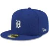 Men's Detroit Tigers New Era Royal White Logo 59FIFTY Fitted Hat